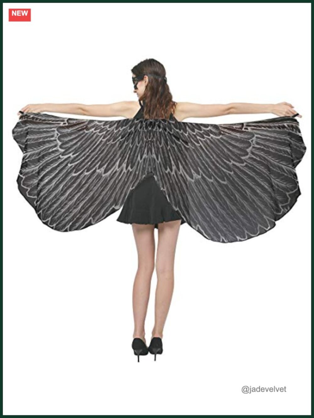 Halloween Wings Cape for Women Chiffon Costume Cosplay Party